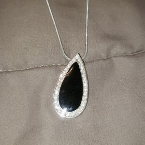 Premier Designs Silver/Black Necklace